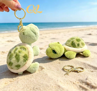 4 pcs Sea Turtle Plush Key Charms