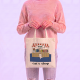 Cat's Shop Canvas Tote Bag