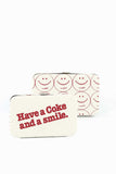 COCA-COLA SMILEY FACE FLAT WALLET