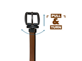 RIDER Reversible Genuine Leather Belts for Women
