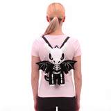 PLUSH SKELETON DRAGON BACKPACK IN POLYLESTER