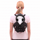 CRACKED EYES PLAGUE DOC PLUSH BACKPACK IN POLYSTER