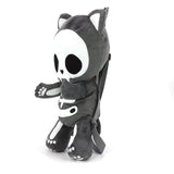 PLUSH SKLETON CAT BACKPACK IN POLYESTER