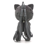 PLUSH SKLETON CAT BACKPACK IN POLYESTER