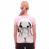 Glow In The Dark Naughty Bunny Backpack in Polyester