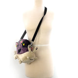 Purple Shell Plushy Snail Shoulder Bag in Polyester