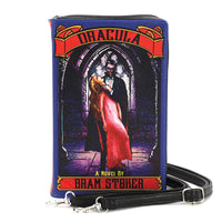 Colored Dracula Book Clutch Bag in Vinyl
