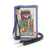 Feline Royals Book Clutch Bag in Vinyl