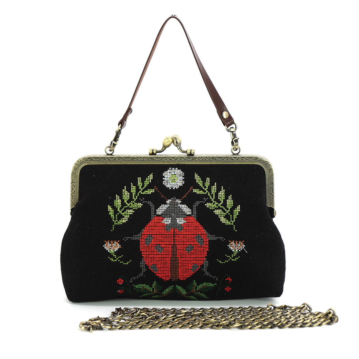 Lady bug Vintage Kisslock Bag