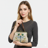 Dragonfly Vintage Kisslock Bag