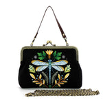 Dragonfly Vintage Kisslock Bag