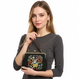 BUNNY KISSLOCK BAG IN LINEN