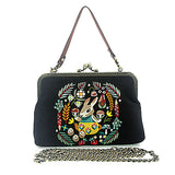BUNNY KISSLOCK BAG IN LINEN