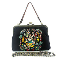 BUNNY KISSLOCK BAG IN LINEN