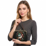 Pretty Goose Cottage Kisslock bag in linen