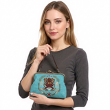 OCTOPUS KISSLOCK BAG IN LINEN BLEND