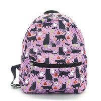 Halloween Black Cat Mini Backpack in Polyester