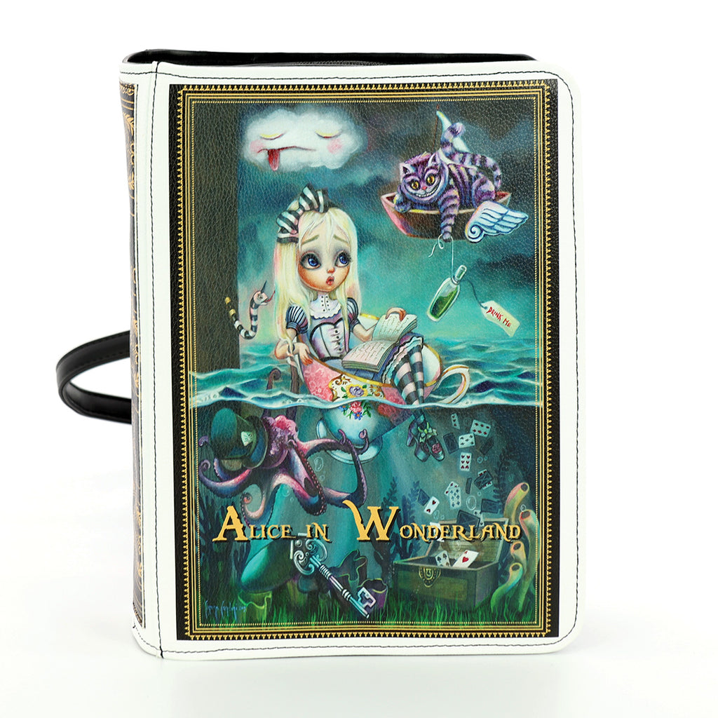 alice in wonderland cameo mini backpack Teary Alice Mini Backpack in Vinyl – www.comecoinc.com