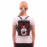 Smiley Clown Girl Rectangle Mini Backpack in Vinyl