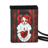 Smiley Clown Girl Rectangle Mini Backpack in Vinyl
