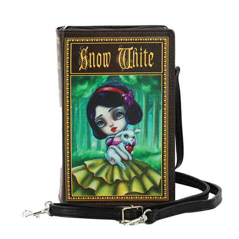 Snow White Book Clutch in Vinyl