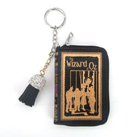 THE WIZARD OF OZ BOOK BAG CHARM/COIN PURSE IN VINYL