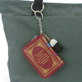 THE LITTLE WOMEN BOOK BAG CHARM/COIN PURSE IN VINYL