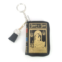 BEAUTY AND THE BEAST BOOK BAG CHARM/COIN PURSE IN VINYL