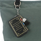 BEAUTY AND THE BEAST BOOK BAG CHARM/COIN PURSE IN VINYL