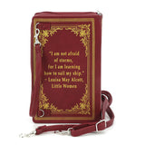 LITTLE WOMEN BOOK CLUTCH BAG IN VINYL