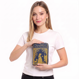 SNOW WHITE VINTAGE BOOK CLUTCH BAG IN VINYL