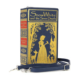 SNOW WHITE VINTAGE BOOK CLUTCH BAG IN VINYL