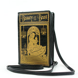 Beauty and the Beast Book Clutch Cross Body Bag in Vinyl