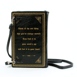 Beauty and the Beast Book Clutch Cross Body Bag in Vinyl