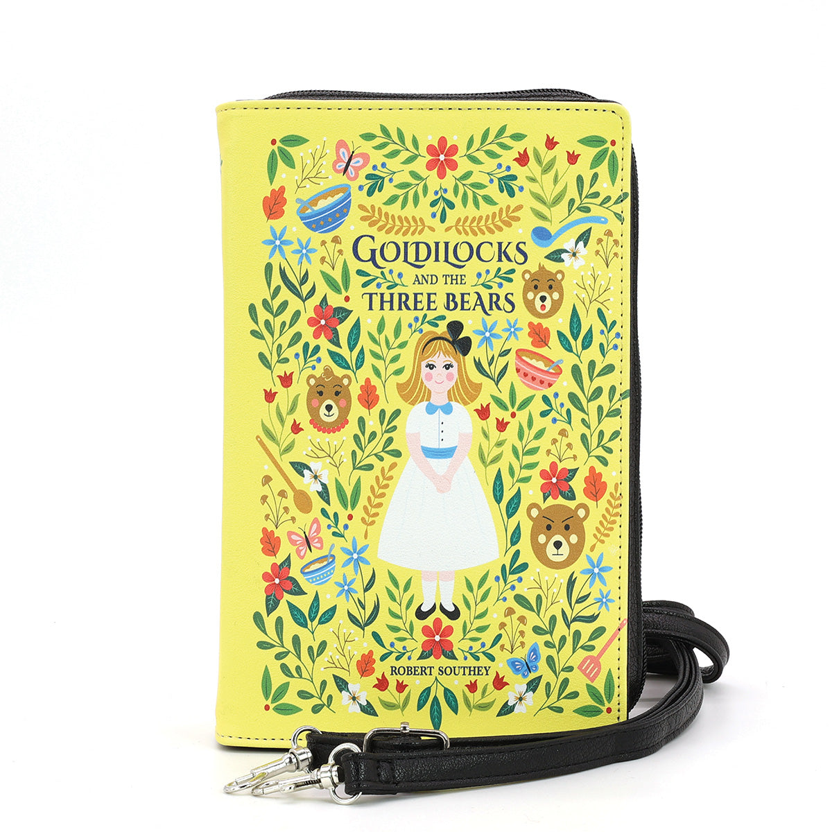 Goldilock and The Three Bears Book Clutch Bag in Vinyl
