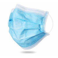 50 Pack 3 Layer Disposable Face Masks, face mask view