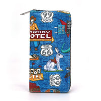 Route 66 Wallet in Vinyl Material