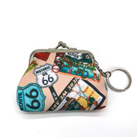 Route 66 Coin Purse in Vinyl Material