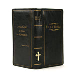 Holy Bible Wallet in Vinyl Material open front view