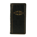 Holy Bible Wallet in Vinyl Material closed front view