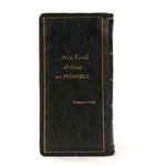 Holy Bible Wallet in Vinyl Material back view