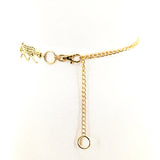 Metal Leopard Chain Belt; lock view