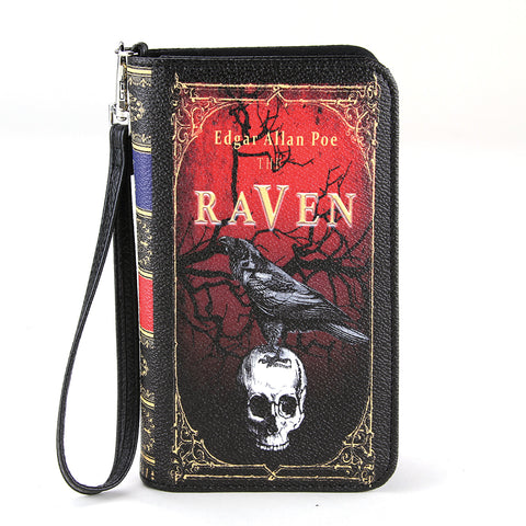 Raven Wallet/Wristlet In Vinyl, front view
