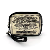Vintage Print - Witch's Powder Wristlet in Canvas Fabric