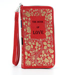 The book of love wallet in vinyl - front view