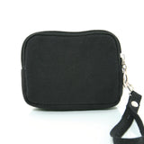 Canvas Mini Wallet Wristlet Bag with Film Camera Image, back view