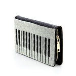 Rhinestone Embellished Piano Keyboard Clutch Wallet