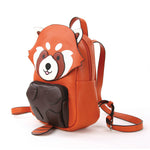 Red Panda Mini Backpack in Vinyl Material side view