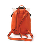 Red Panda Mini Backpack in Vinyl Material back view
