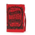 Book of Spells for Love Book Clutch Bag; front view